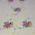 Hand-Painted Floral Bedsheet