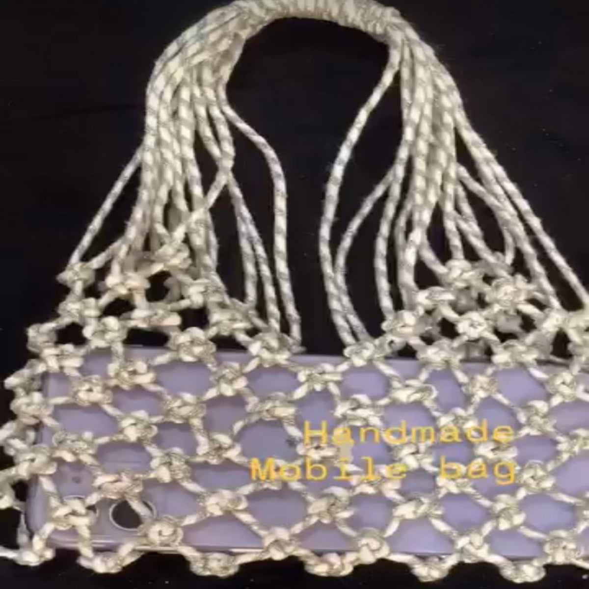 Handmade Macramé Mobile Purse